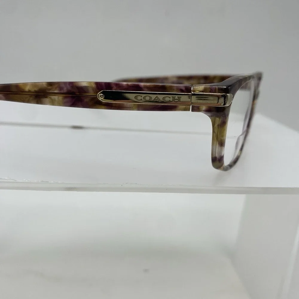 Coach Eyeglasses FRAMES ONLY HC6065 Cat Eye 49-17-135 Confetti Light Brown 248